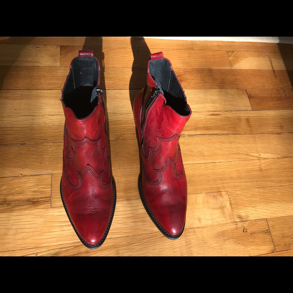 Red Cowboy Booties